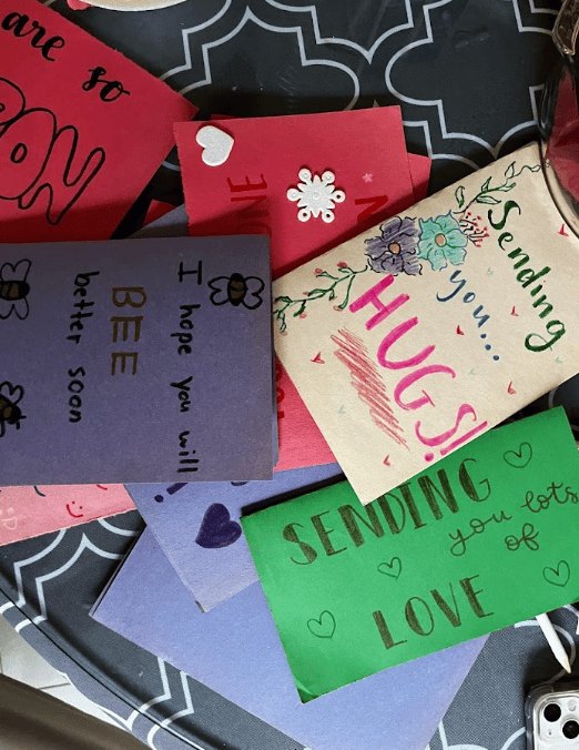 Handmade get-well cards